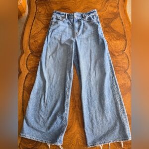 American Eagle Wide Leg Jeans, Womens 10 Regular